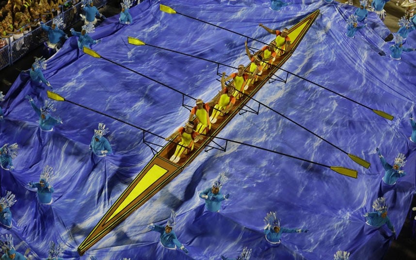 Rio carnival canoe